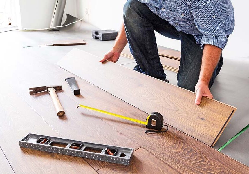 installing-flooring Anacortes handyman installing wood floor